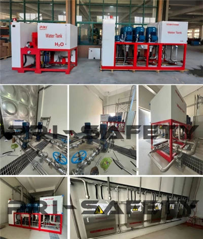 NFPA 750 نظام إخماد الحرائق بضباب الماء عالي الضغط نظام رذاذ الماء للمباني التجارية للفنادق