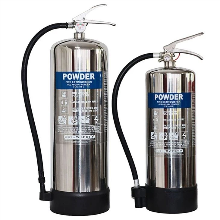 Portable Stainless Steel Dry Powder Fire Extinguisher